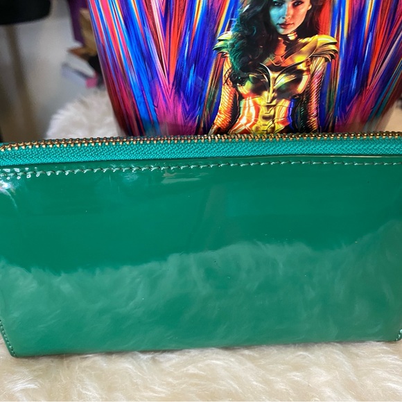 TORY BURCH Green patent leather wallet - Picture 3 of 7